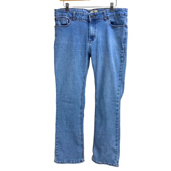 Blue Mountain Women's Denim Jeans Straight Leg Size 12 - Picture 1 of 6